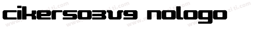 cikers03v9 nologo字体转换